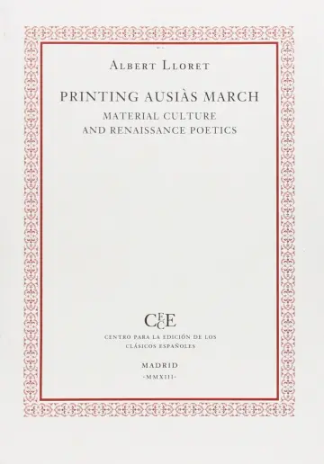 Cover of Printing Ausiàs March