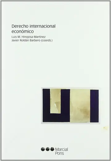 Cover of Derecho internacional económico