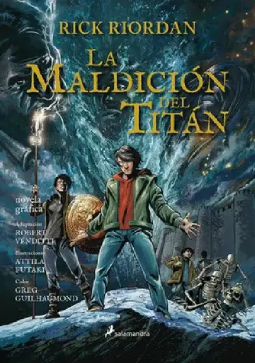 Cover of La Maldición del Titán. Novela Gráfica / The Titan's Curse