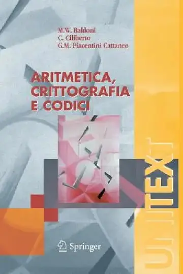 Cover of Aritmetica, Crittografia E Codici