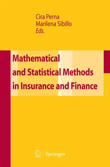 Cover of Mathematical and Statistical Methods for Insurance and Finance