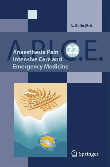 Cover of Anaesthesia, Pain, Intensive Care and Emergency A.P.I.C.E