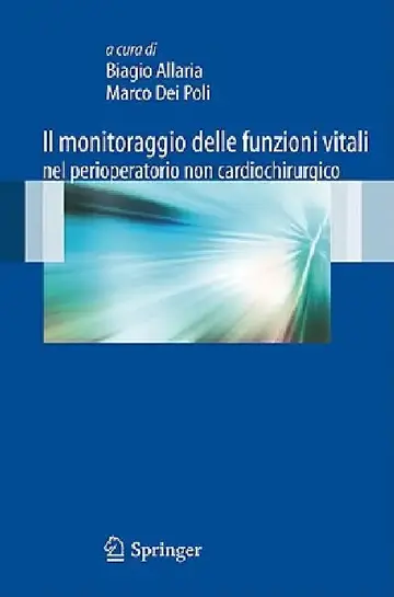 Cover of Il monitoraggio delle funzioni vitali nel perioperatorio non cardiochirurgico