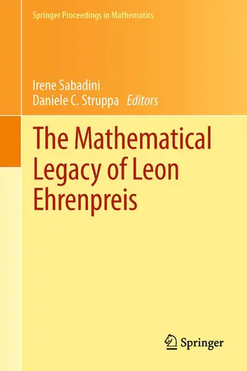 Cover of The Mathematical Legacy of Leon Ehrenpreis