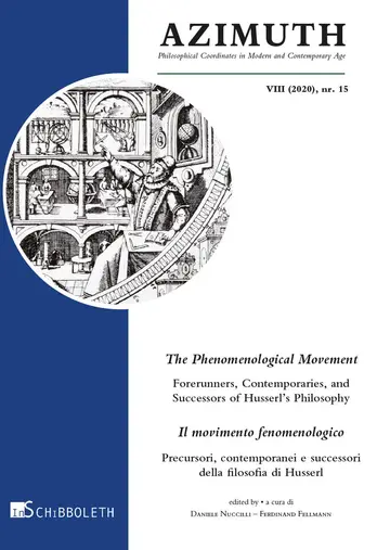 Cover of Azimuth. the Phenomenological Movement Forerunners, Contemporaries and Successors of Husserl's Philosophy-Il movimento fenomenologico. Precursori, ... della filosofia di Husserl