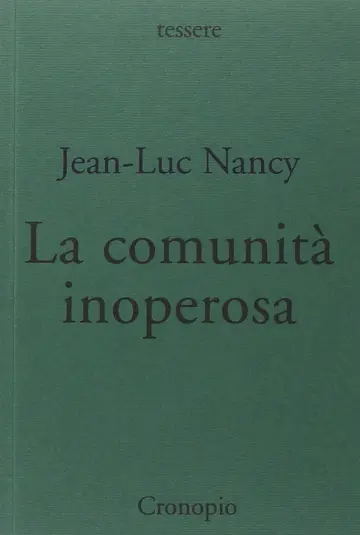 Cover of La comunità inoperosa