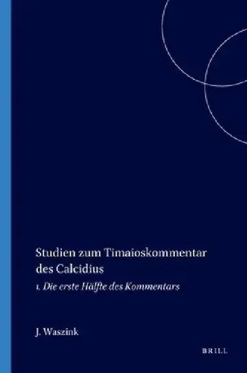 Cover of Studien Zum Timaioskommentar Des Calcidius