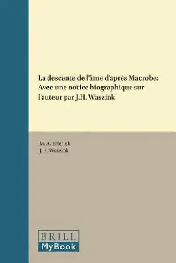 Cover of La descente de l'âme d'après Macrobe