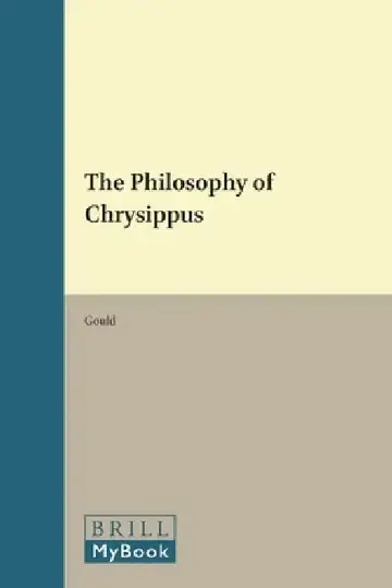 Cover of The Philosophy of Chrysippus