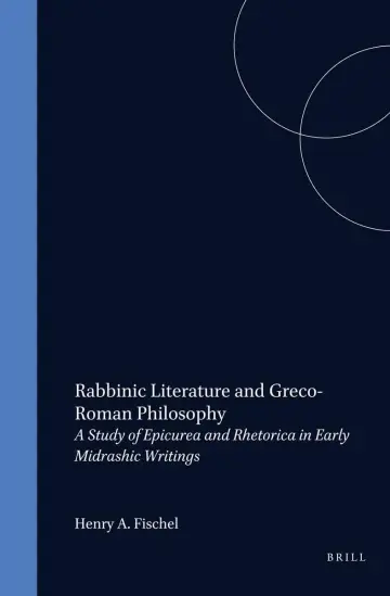 Cover of Rabbinic Literature and Greco-Roman Philosophy