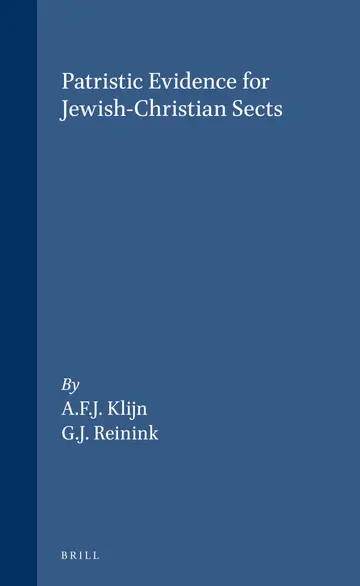 Cover of Patristic Evidence for Jewish-christian Sects