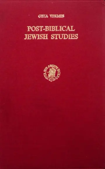 Cover of Post Biblical Jewish Studies