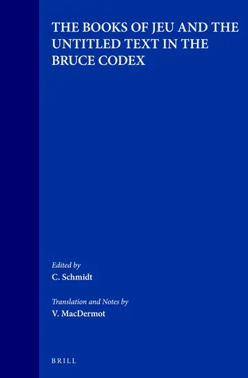 Cover of The Books of Jeu and the Untitled Text in the Bruce Codex