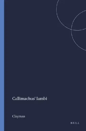 Cover of Callimachus' Iambi