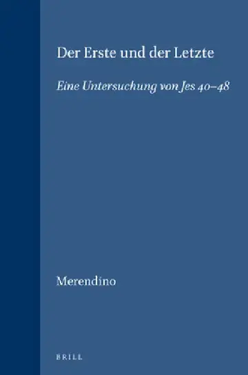 Cover of Der Erste Und Der Letzte