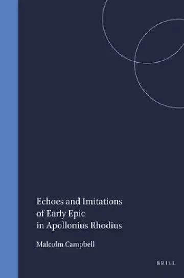 Cover of Echoes and Imitations of Early Epic in Apollonius Rhodius