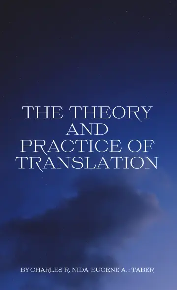 Cover of The Theory and Practice of Translation