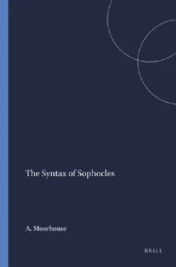 Cover of The Syntax of Sophocles