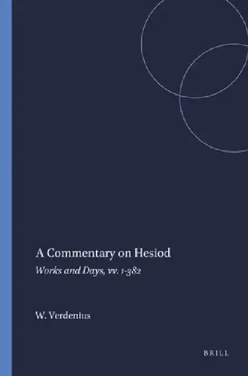 Cover of A Commentary on Hesiod