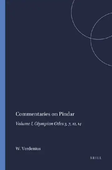 Cover of Commentaries on Pindar
