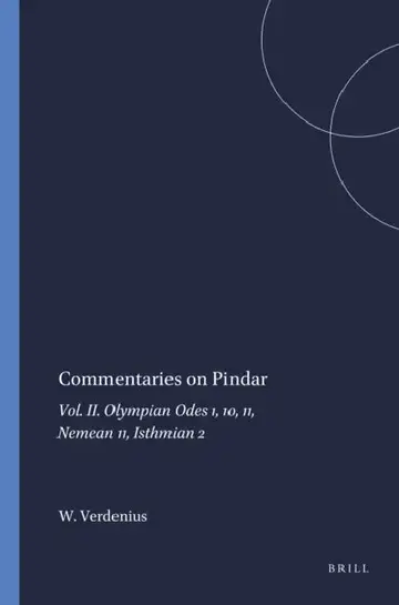Cover of Commentaries on Pindar