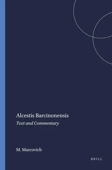 Cover of Alcestis Barcinonensis