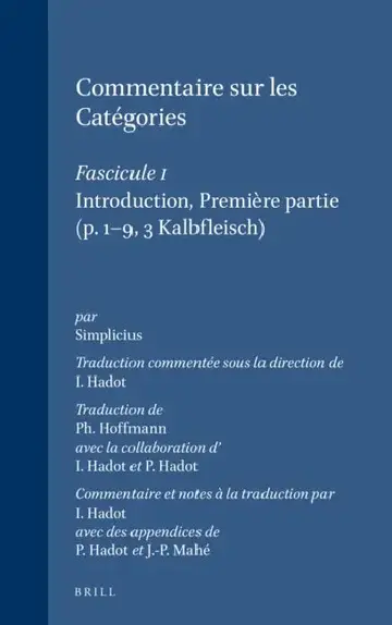 Cover of Commentaire sur les Catégories