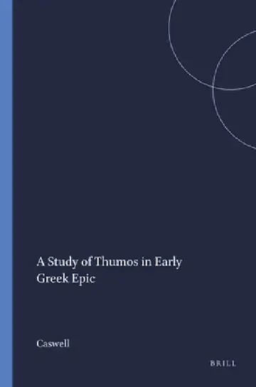 Cover of A Study of Thumos in Early Greek Epic