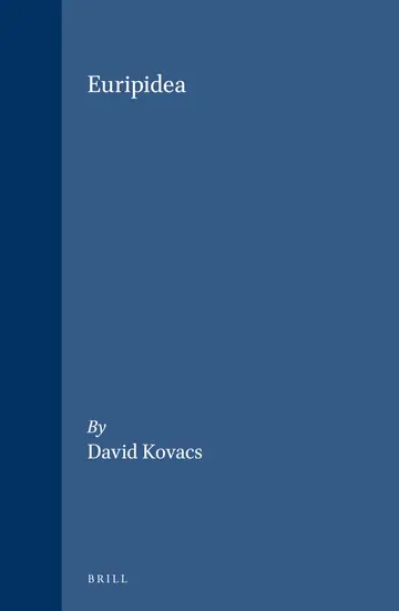 Cover of Euripidea