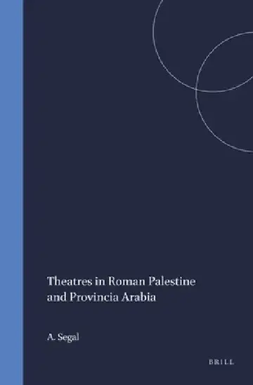 Cover of Theatres in Roman Palestine and Provincia Arabia