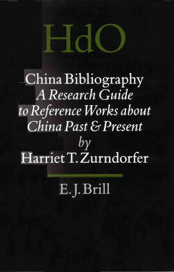 Cover of China Bibliography