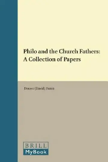 Cover of Philo and the Church Fathers