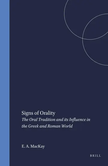 Cover of Signs of Orality