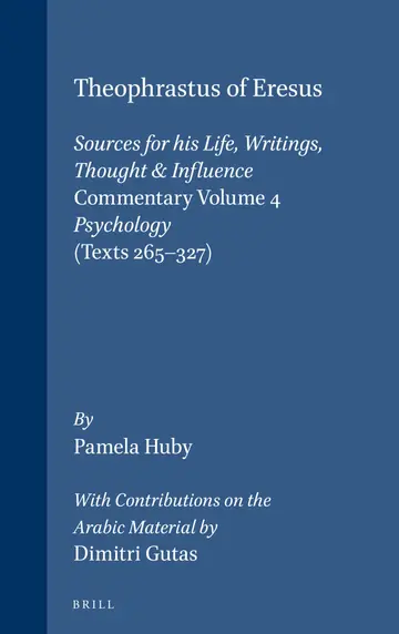 Cover of Theophrastus of Eresus