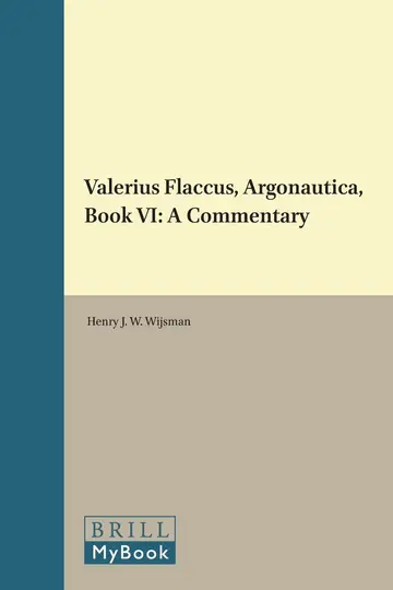 Cover of Valerius Flaccus Argonautica, Book VI