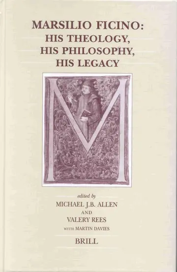 Cover of Marsilio Ficino