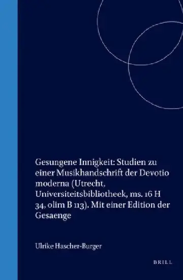 Cover of Gesungene Innigkeit