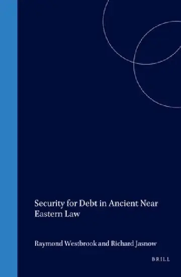 Cover of Security for Debt in Ancient Near Eastern Law