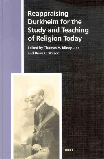 Cover of Reappraising Durkheim for the Study and Teaching of Religion Today