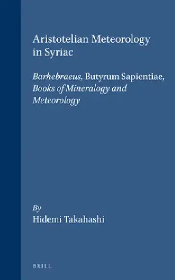 Cover of Aristotelian Meteorology in Syriac