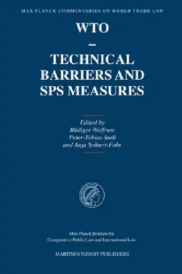 Cover of Wto - Technical Barriers and Sps Measures