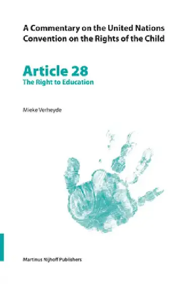 Cover of A Commentary on the United Nations Convention on the Rights of the Child, Article 28