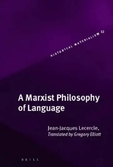 Cover of A Marxist Philosophy of Language
