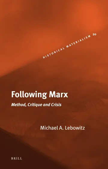 Cover of Following Marx