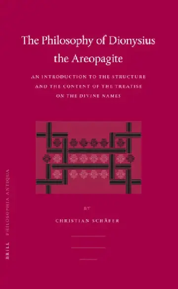 Cover of Philosophy of Dionysius the Areopagite
