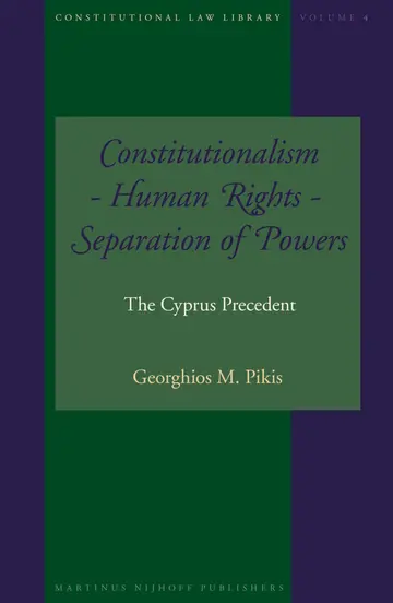 Cover of Constitutionalism - Human Rights -separation of Powers