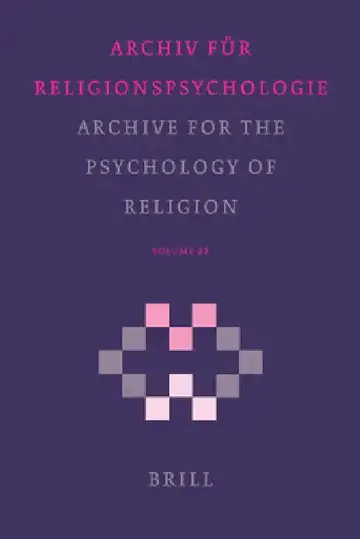 Cover of Archive for the Psychology of Religion / Archiv Für Religionspsychologie, Volume 28 (2006)