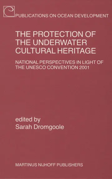 Cover of The Protection of the Underwater Cultural Heritage
