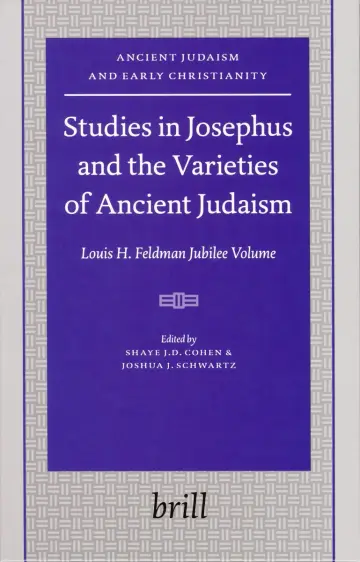Cover of Studies in Josephus and the Varieties of Ancient Judaism