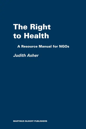 Cover of The Right to Health